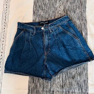 Veronica Beard High-waisted Denim Shorts